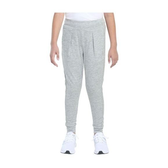 New Adidas Girls' 3S Cuffed Melange Jogger Pants Heather Gray Athletic XL $35 - Picture 1 of 13